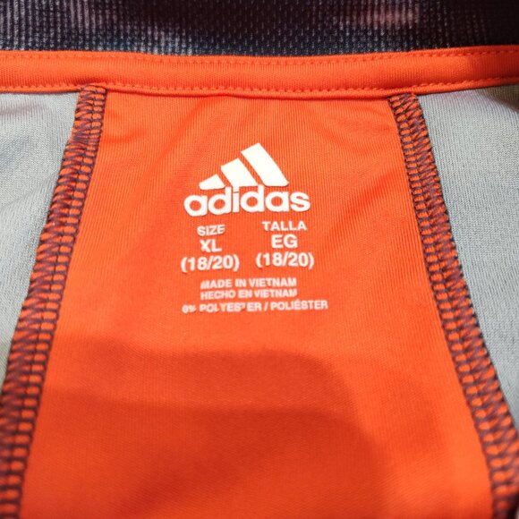 Adidas XL Activewear Shirt Climacool Crew Neck Short Sleeve Graphic Tie-Dye EUC - Picture 3 of 8